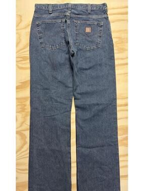Carhartt Men's 34x30 Denim Workwear Carpenter Pants Arc 2 Fire Vintage